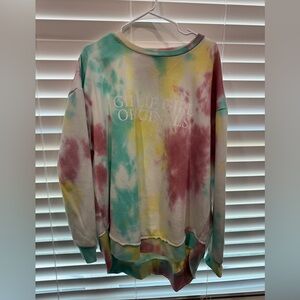 tie dye crewneck